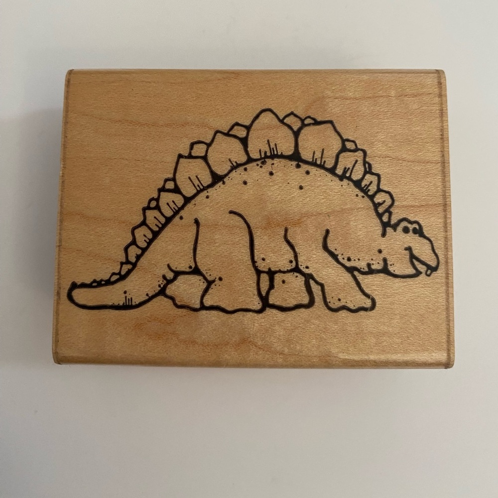 DOTS Dinosaur rubber stamp